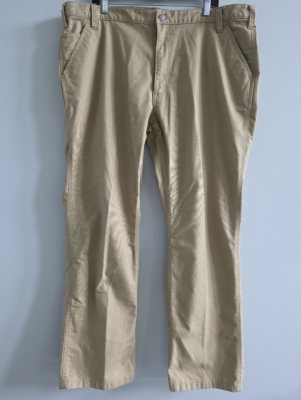 Carhartt Men’s Relaxed Fit Work Pants 42x32 Khaki Tan Utility Carpenter